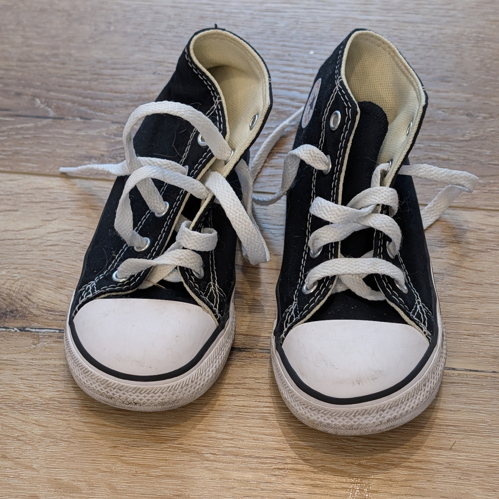 Converse Black and White Kids High-Top Sneakers